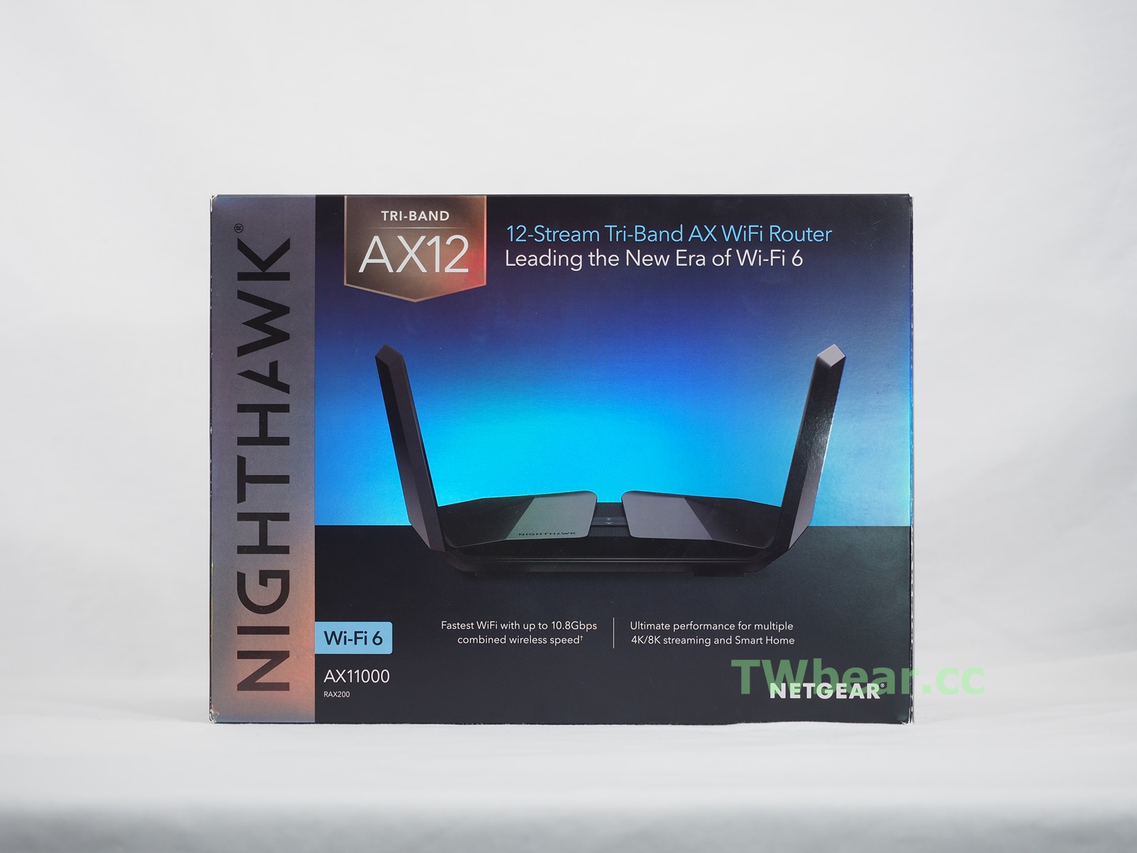 3C評測-網路與儲存]開箱NETGEAR NightHawk RAX200 WiFi 6旗艦路由器